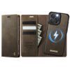 6601166482B-1 CASEME iPhone 16 Pro Case 2-in-1 Detachable Wallet Vegan Leather Flip Cover - Compatible with MagSafe