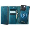 6601166482D-1 CASEME iPhone 16 Pro Case 2-in-1 Detachable Wallet Vegan Leather Flip Cover - Compatible with MagSafe