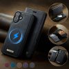 CASEME iPhone 16 Case 2-in-1 Detachable Wallet Vegan Leather Flip Cover - Compatible with MagSafe