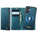 CASEME iPhone 16 Case 2-in-1 Detachable Wallet Vegan Leather Flip Cover - Compatible with MagSafe
