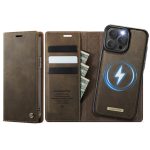 CASEME iPhone 12 Pro Max Case 2-in-1 Detachable Wallet Vegan Leather Flip Cover - Compatible with MagSafe