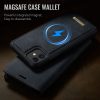 6601166914B-10 CASEME iPhone 12 Pro / iPhone 12 Case 2-in-1 Detachable Wallet Vegan Leather Flip Cover - Compatible with MagSafe