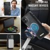 6601166914B-3 CASEME iPhone 12 Pro / iPhone 12 Case 2-in-1 Detachable Wallet Vegan Leather Flip Cover - Compatible with MagSafe