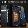 6601166914B-4 CASEME iPhone 12 Pro / iPhone 12 Case 2-in-1 Detachable Wallet Vegan Leather Flip Cover - Compatible with MagSafe