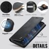 6601166914B-9 CASEME iPhone 12 Pro / iPhone 12 Case 2-in-1 Detachable Wallet Vegan Leather Flip Cover - Compatible with MagSafe