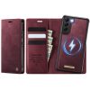 CASEME Samsung Galaxy S22+ Case 2-in-1 Magnetic Detachable Wallet Vegan Leather Flip Cover