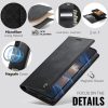 CASEME Samsung Galaxy S22+ Case 2-in-1 Magnetic Detachable Wallet Vegan Leather Flip Cover