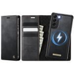 CASEME Samsung Galaxy S22 Case 2-in-1 Magnetic Detachable Wallet Vegan Leather Flip Cover