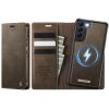 CASEME Samsung Galaxy S22 Case 2-in-1 Magnetic Detachable Wallet Vegan Leather Flip Cover