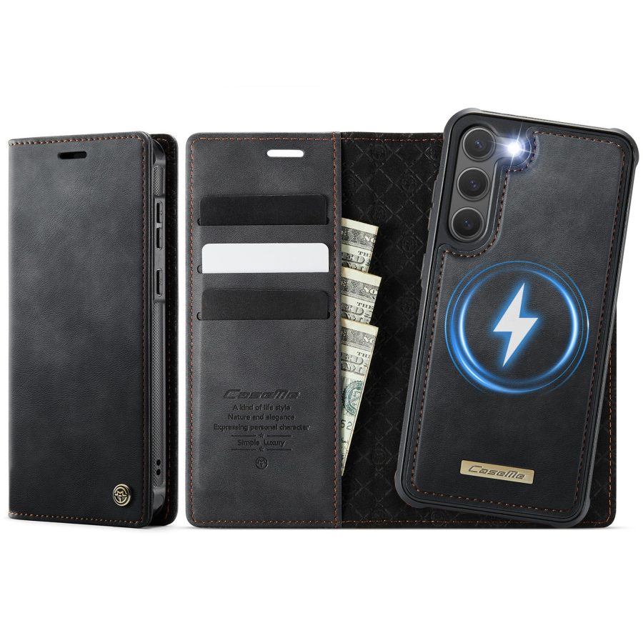 6601166920B-1_406f52a0-52e7-4a82-b994-5e64267b0f72 CASEME Samsung Galaxy S23 Case 2-in-1 Magnetic Detachable Wallet Vegan Leather Flip Cover