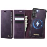 CASEME Samsung Galaxy S23 Case 2-in-1 Magnetic Detachable Wallet Vegan Leather Flip Cover