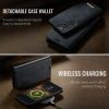 CASEME Samsung Galaxy S23+ Case 2-in-1 Magnetic Detachable Wallet Vegan Leather Flip Cover