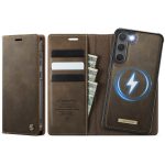 CASEME Samsung Galaxy S23+ Case 2-in-1 Magnetic Detachable Wallet Vegan Leather Flip Cover