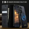 6601166922B-4 CASEME Samsung Galaxy S23 FE Case 2-in-1 Magnetic Detachable Wallet Vegan Leather Flip Cover