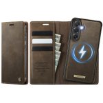 CASEME Samsung Galaxy S23 FE Case 2-in-1 Magnetic Detachable Wallet Vegan Leather Flip Cover