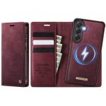 CASEME Samsung Galaxy S23 FE Case 2-in-1 Magnetic Detachable Wallet Vegan Leather Flip Cover