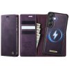 6601166922E-1 CASEME Samsung Galaxy S23 FE Case 2-in-1 Magnetic Detachable Wallet Vegan Leather Flip Cover