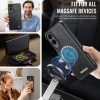 6601166924B-3 CASEME Samsung Galaxy S25 Edge Case 2-in-1 Magnetic Detachable Wallet Vegan Leather Flip Cover
