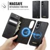 6601166924B-6 CASEME Samsung Galaxy S25 Edge Case 2-in-1 Magnetic Detachable Wallet Vegan Leather Flip Cover