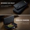 6601166924B-7 CASEME Samsung Galaxy S25 Edge Case 2-in-1 Magnetic Detachable Wallet Vegan Leather Flip Cover