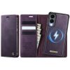 6601166924E-1 CASEME Samsung Galaxy S25 Edge Case 2-in-1 Magnetic Detachable Wallet Vegan Leather Flip Cover