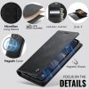 6601166928B-9 CASEME iPhone 14 Case 2-in-1 Detachable Wallet Vegan Leather Flip Cover - Compatible with MagSafe