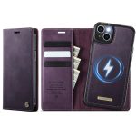 CASEME iPhone 14 Case 2-in-1 Detachable Wallet Vegan Leather Flip Cover - Compatible with MagSafe