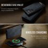 6601167531B-7 CASEME Samsung Galaxy S25 Ultra Case 2-in-1 Magnetic Detachable Wallet Vegan Leather Flip Cover