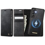 CASEME Samsung Galaxy S25+ / Galaxy S24+ Case 2-in-1 Magnetic Detachable Wallet Vegan Leather Flip Cover