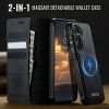 CASEME Samsung Galaxy S25+ / Galaxy S24+ Case 2-in-1 Magnetic Detachable Wallet Vegan Leather Flip Cover