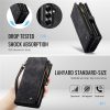 6601168990B-3 CASEME For Samsung Galaxy Z Fold7 Case 2-in-1 Detachable Magnetic Zipper Wallet Vegan Leather Flip Cover