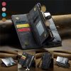 6601168990B-7 CASEME For Samsung Galaxy Z Fold7 Case 2-in-1 Detachable Magnetic Zipper Wallet Vegan Leather Flip Cover