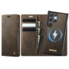 6601168992B-1 CASEME Samsung Galaxy S22 Ultra Case 2-in-1 Magnetic Detachable Wallet Vegan Leather Flip Cover