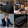 6601168994A-12 CASEME Samsung Galaxy S24 FE Case 2-in-1 Magnetic Detachable Wallet Vegan Leather Flip Cover
