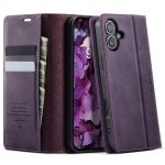 CASEME For iPhone 17 Case RFID Blocking Wallet Calf Texture Vegan Leather Flip Cover