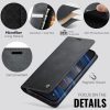 CASEME For iPhone 17 Case RFID Blocking Wallet Calf Texture Vegan Leather Flip Cover