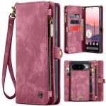 CASEME For Google Pixel 10 Pro / Pixel 10 Case 2-in-1 Detachable Magnetic Zipper Wallet Vegan Leather Flip Cover