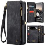 CASEME For Google Pixel 10 Pro / Pixel 10 Case 2-in-1 Detachable Magnetic Zipper Wallet Vegan Leather Flip Cover