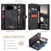 6601175067B-2 CASEME For Google Pixel 10 Pro / Pixel 10 Case 2-in-1 Detachable Magnetic Zipper Wallet Vegan Leather Flip Cover