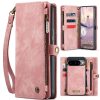 6601175067E-1 CASEME For Google Pixel 10 Pro / Pixel 10 Case 2-in-1 Detachable Magnetic Zipper Wallet Vegan Leather Flip Cover