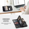 6601175069B-4 CASEME For Google Pixel 10 Pro XL Case 2-in-1 Detachable Magnetic Zipper Wallet Vegan Leather Flip Cover