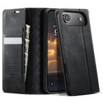CASEME For iPhone Air Case RFID Blocking Wallet Calf Texture Vegan Leather Flip Cover