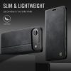 6601176739B-7 CASEME For iPhone Air Case RFID Blocking Wallet Calf Texture Vegan Leather Flip Cover