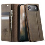 CASEME For iPhone Air Case RFID Blocking Wallet Calf Texture Vegan Leather Flip Cover