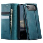 CASEME For iPhone Air Case RFID Blocking Wallet Calf Texture Vegan Leather Flip Cover