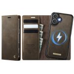 CASEME iPhone 17 Case 2-in-1 Detachable Wallet Vegan Leather Flip Cover - Compatible with MagSafe