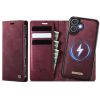 CASEME iPhone 17 Case 2-in-1 Detachable Wallet Vegan Leather Flip Cover - Compatible with MagSafe