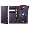 CASEME iPhone 17 Case 2-in-1 Detachable Wallet Vegan Leather Flip Cover - Compatible with MagSafe