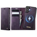 CASEME iPhone 17 Case 2-in-1 Detachable Wallet Vegan Leather Flip Cover - Compatible with MagSafe