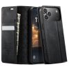 CASEME For iPhone 17 Pro Case RFID Blocking Wallet Calf Texture Vegan Leather Flip Cover